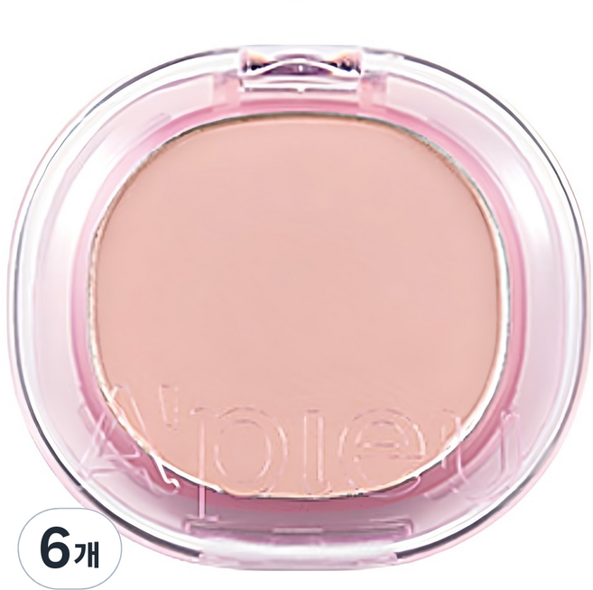 어퓨 과즙팡 파스텔 블러셔 3.7g, BE01 누드코튼, 6개