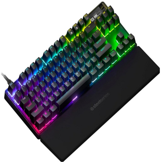 steelseries 賽睿 有線電競鍵盤, 黑色, Apex Pro TKL, Proprietary Switch