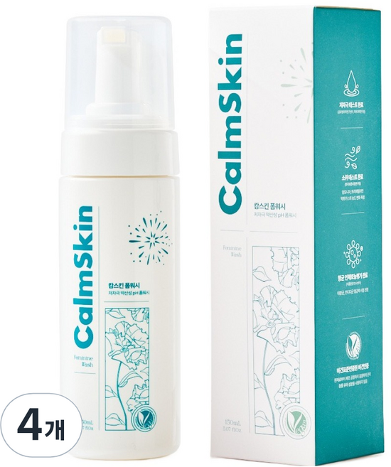 캄스킨 폼워시 비건 여성청결제, 150ml, 4개