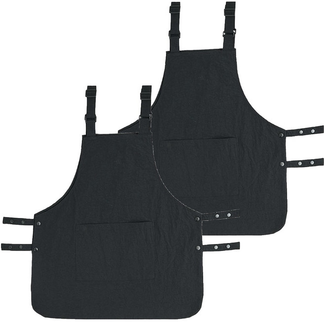 바른리빙 빅사이즈 앞치마, 블랙, 2개