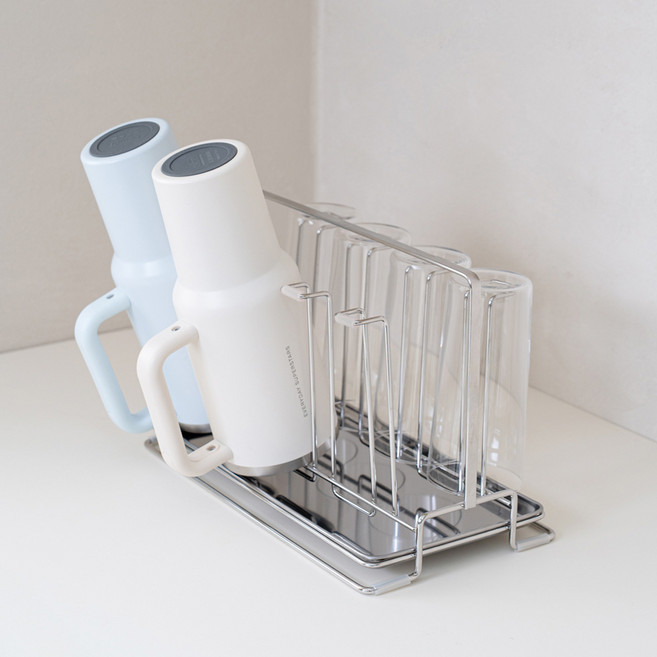 소벨 루미 올스텐304 멀티 컵 텀블러 건조 8구 거치대, 1개