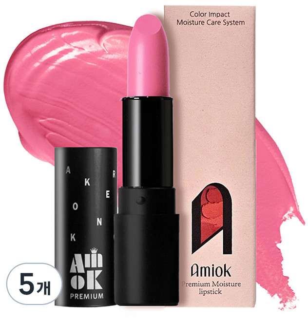 아미옥 프리미엄 립스틱, 5개, M121큐티풀