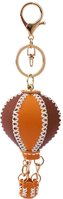 아트조이 직접 만드는 DIY 열기구 키링 메탈고리, 브라운오렌지, 1개