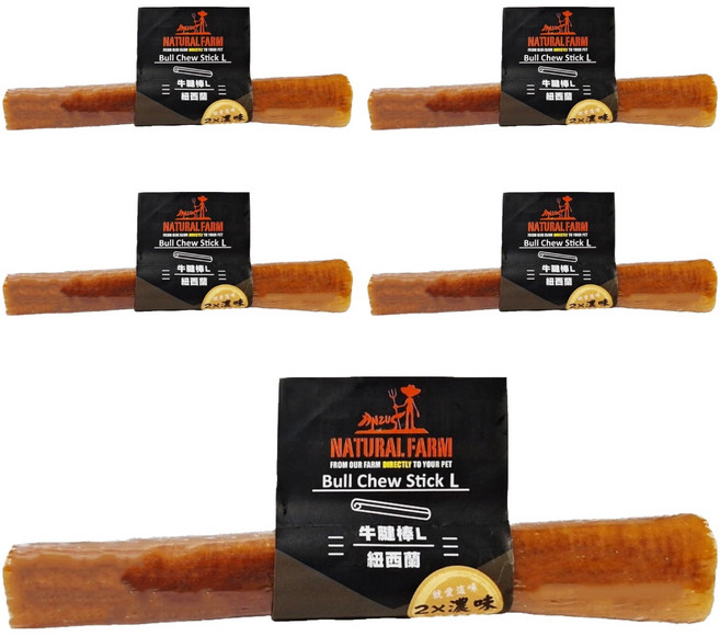 NATURAL FARM 自然牧場 牛腱棒 L, 牛肉, 20g, 5支