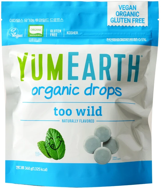 야미얼스 유기농 투와일드 드로프스 패밀리팩, 368g, 1개 - 쿠팡