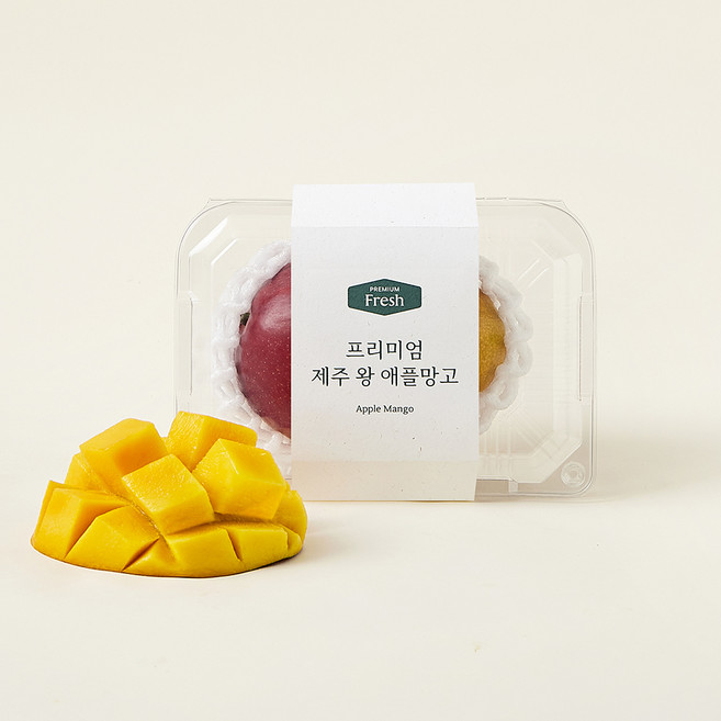 프리미엄 제주 왕 애플망고, 470g, 1개