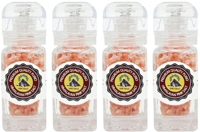 푸리오 히말라야 크리스탈 핑크소금, 100g, 4개