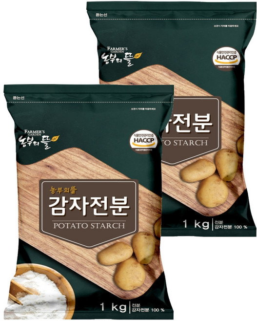 농부의뜰 감자전분, 1kg, 2개