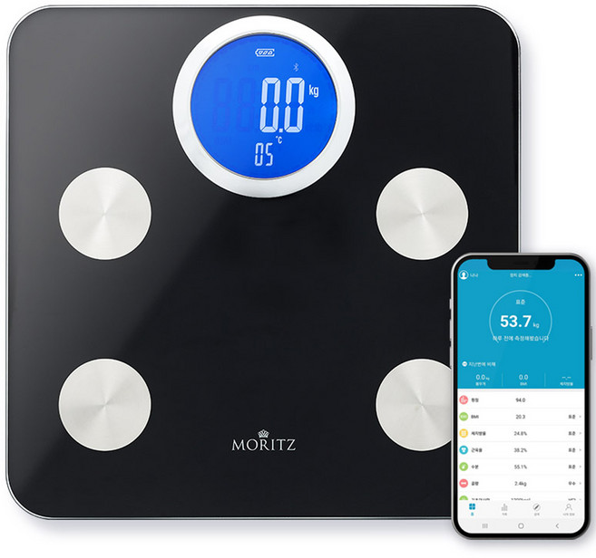 모리츠 스마트 체지방 체중계 플러스, MIS-1W360FJB