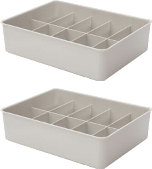 올리브엣 프리미엄 칸칸이 정리함 10칸, 그레이, 2개