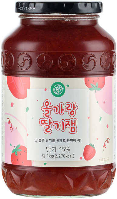 초록원 올가랑 딸기잼, 1kg, 1개