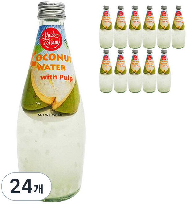 럭시암 코코넛워터 위드 펄프, 290ml, 24개