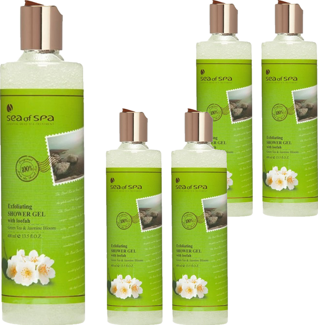 sea of spa 綠茶茉莉去角質沐浴露, 500g, 400ml, 5瓶