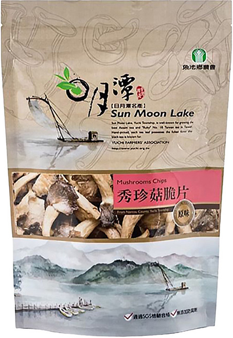 魚池鄉農會 秀珍菇脆片 原味, 90g, 1包