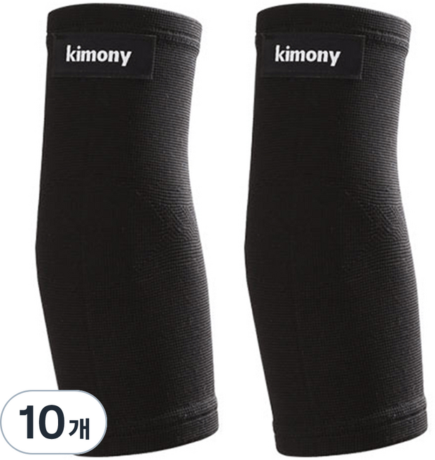 키모니 팔꿈치보호대 KSP003, 10개, 블랙