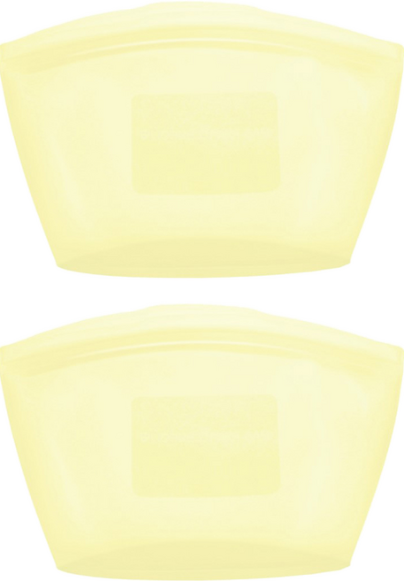 실리팟 프리미엄 실리콘 지퍼백 레몬 S 500ml, 2개, 단품