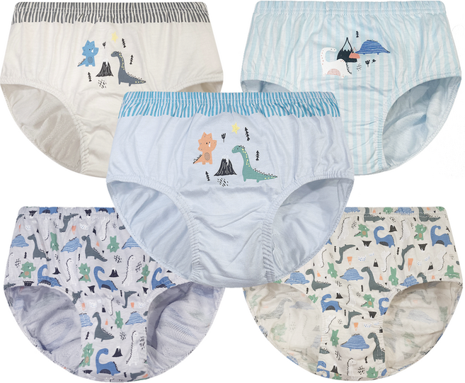 딩동댕키즈 남아용 디노타운 순면 삼각팬티 5종 세트