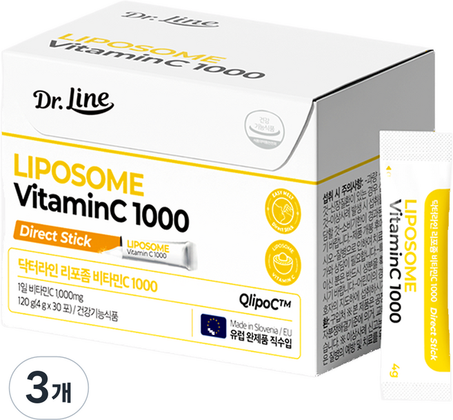 닥터라인 리포좀 비타민C 1000, 30회분, 3개