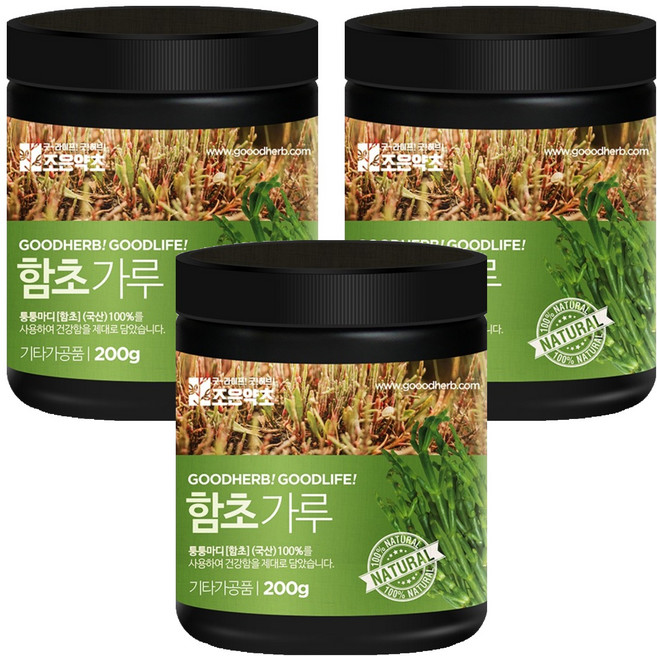 조은약초 프리미엄 함초 가루, 200g, 3개