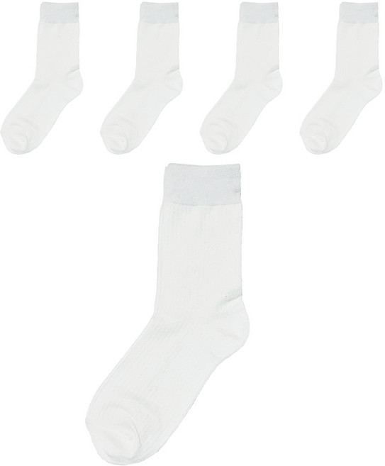 글램모먼트 중목 미드넥 삭스 5켤레