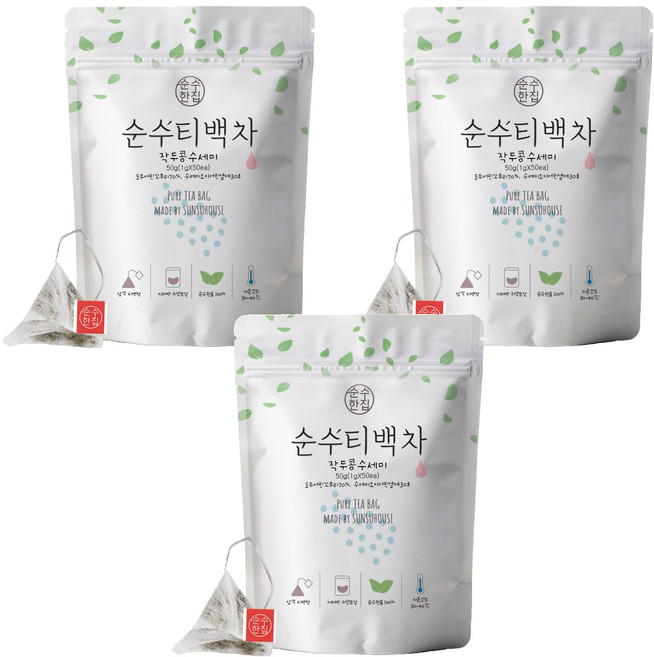 순수한집 작두콩수세미차 삼각티백, 1g, 50개입, 3개