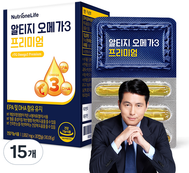 뉴트리원 알티지 오메가 3 프리미엄, 15개, 30정