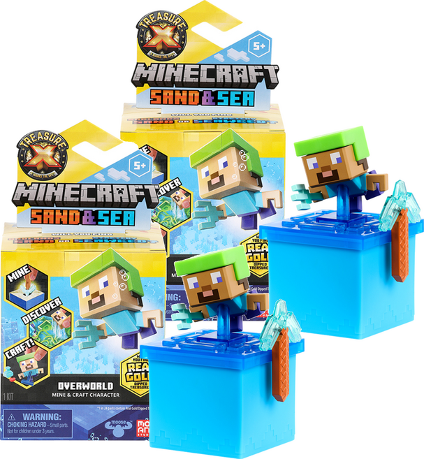 트레져엑스 모장 마인크레프트 샌드 앤 씨 S3 피규어 랜덤발송, 2개