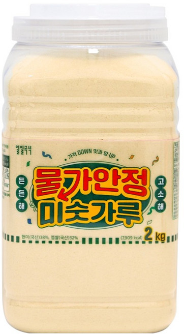 태광선식 물가안정 미숫가루, 2kg, 1개