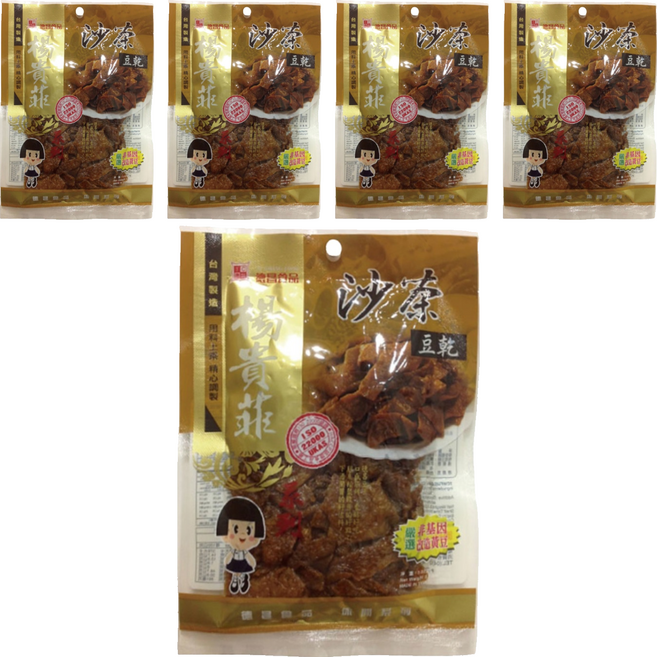 德昌 非基改豆乾 沙茶, 100g, 5包