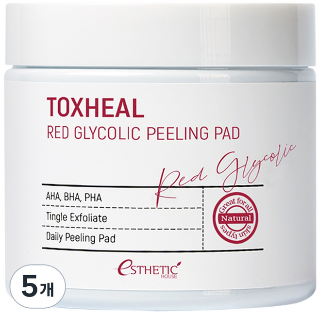 에스테틱하우스 톡스힐 레드 글라이콜릭 필링 패드, 5개, 100개입