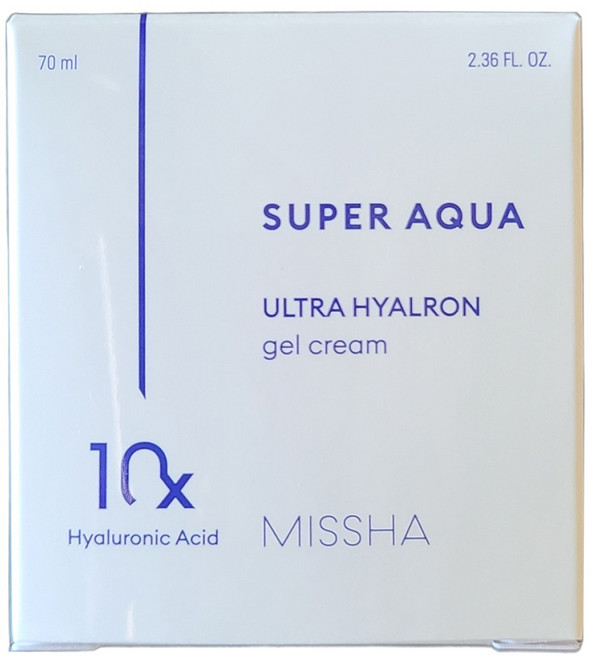 MISSHA Super Aqua 超玻尿酸凝膠面霜, 70ml, 1罐