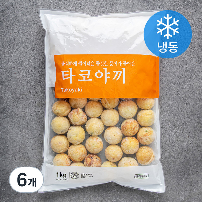 세미원 타코야끼 (냉동), 1kg, 6개