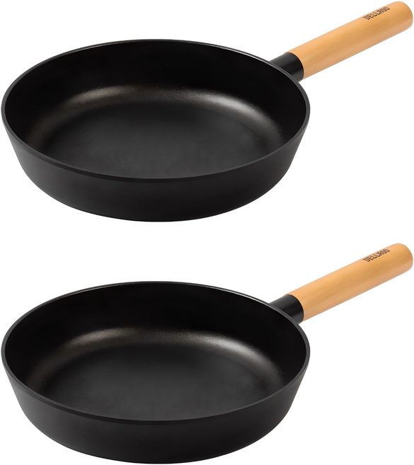 델라고 국산 우드 베이직 프라이팬, 24cm, 2개
