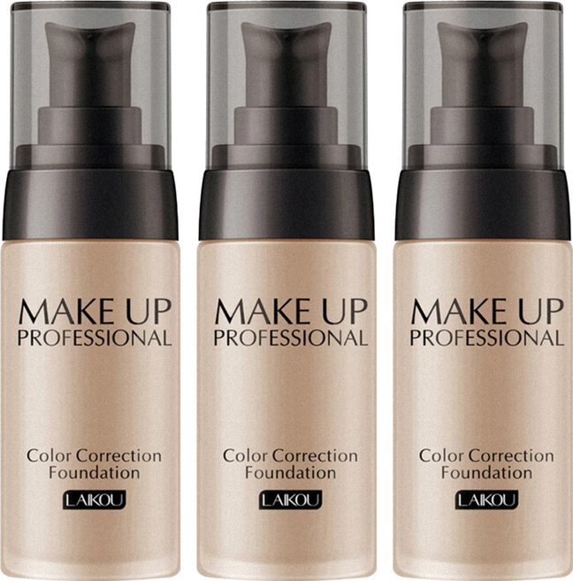 LAIKOU 萊蔻 煥彩修顏粉底液 40ml, 深膚色, 3瓶