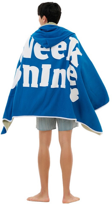 위크나인 로버 비치타올, 블루, 1개