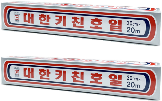 대한웰빙은박접시 키친호일, 20m, 2개