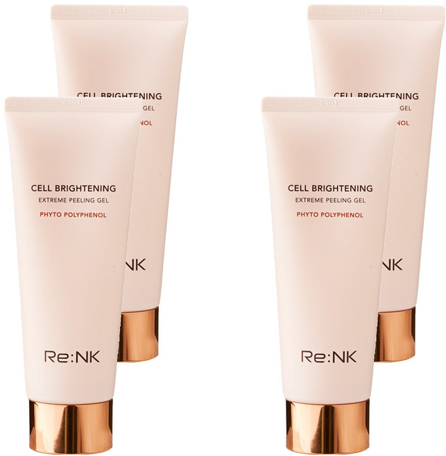 Re:Nk 亮白光滑角質護理凝膠, 100ml, 4條
