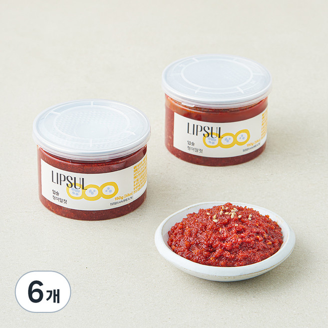 입술젓갈 청어알젓, 6개, 150g