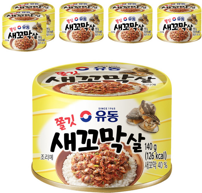 유동 쫄깃 새꼬막살, 140g, 6개