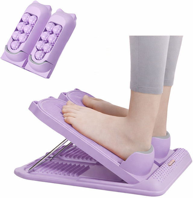 타미나스포츠 2in1 종아리 스트레칭 보드 발바닥 발목 경사대, 퍼플