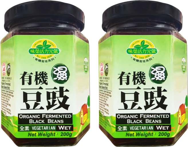 味榮 有機濕豆鼓 小, 200g, 2罐