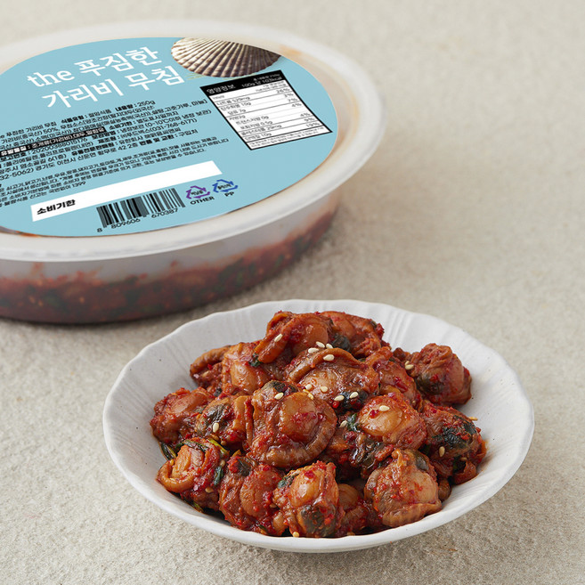 the푸짐한 가리비 무침, 250g, 1개