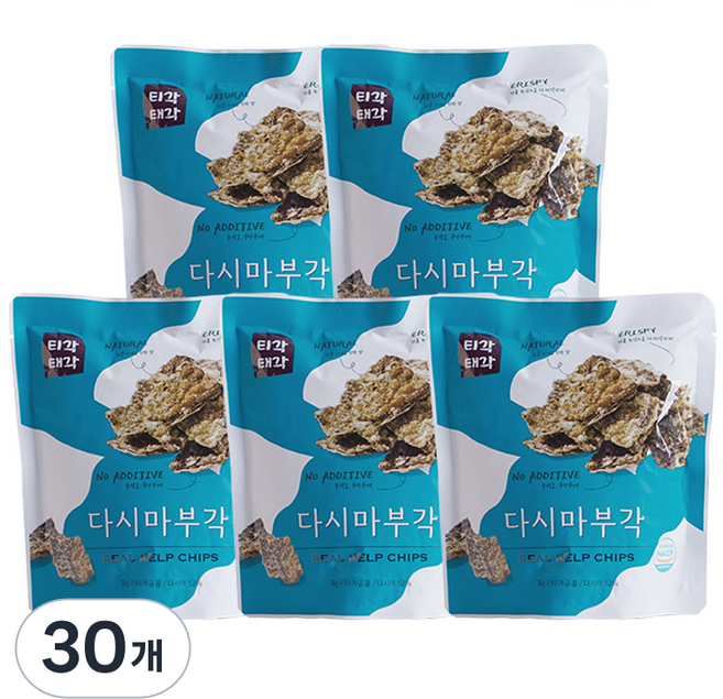 Tigak Taegak 海帶脆片, 30g, 30個