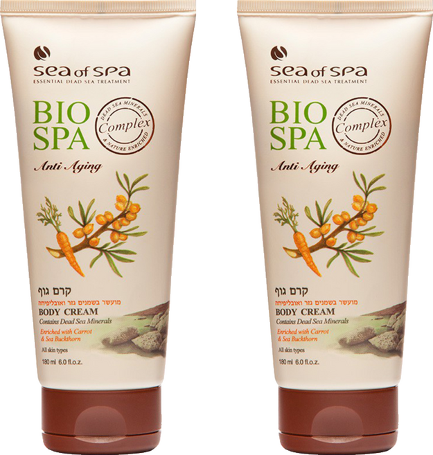 Sea of Spa 胡蘿蔔沙棘油體霜 180ml 豐富維生素滋養修護肌膚, 2條