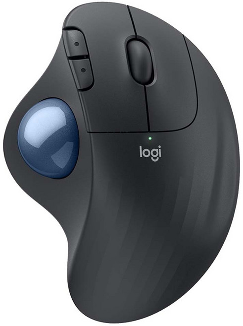 logitech 羅技 ERGO 軌跡球滑鼠, M575S, 石墨黑
