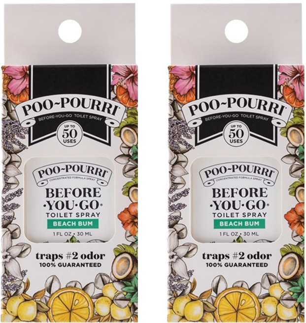 푸리 포켓 토일렛 퍼퓸 방향제 본품, 30ml, 2개, 비치범