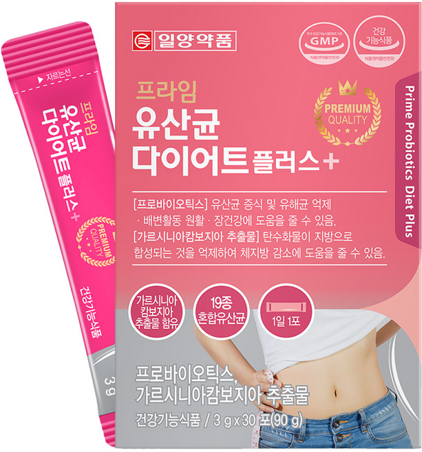 IL-YANG 一洋藥品 益生菌&藤黃果萃取美體Plus粉隨身包 30條入, 90g, 1盒