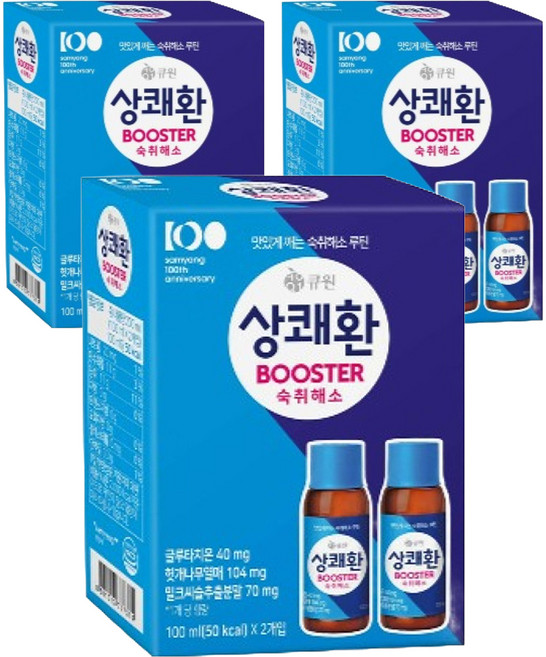 상쾌환 부스터 ZERO 숙취해소음료, 100ml, 10개