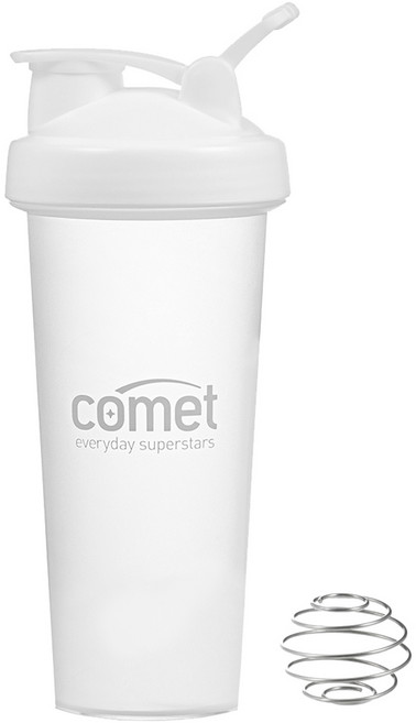 코멧 스포츠 컴팩트 쉐이커 보틀, 화이트, 800ml, 1개