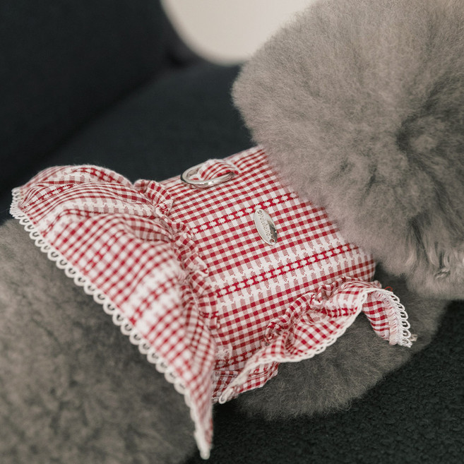 펫츠랜드 강아지 하이디 하네스, 루비레드, 1개